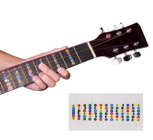 Guitar Fretboard Notes MAP -etiketter Sticker Fingerboard FRET DECALS FÖR 6 STRING AKOUSTIC Electric Guitarra NY0494786508