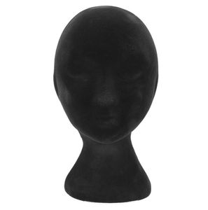 Black Foam Mannequin Head Unisex Hats Glasses Headphone Display Wigs Styling Practicing Model Mannequin Wig Stands Manikin Head fr5158952