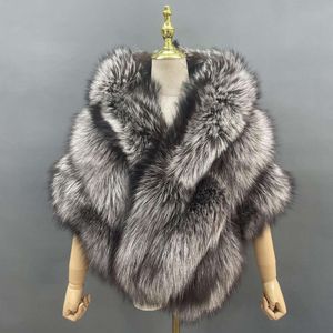 Autunno/Inverno Pelliccia 2023 Haining Elegante Cappotto da Donna Grande Scialle Soffici Capelli di Volpe Sweetheart 9457