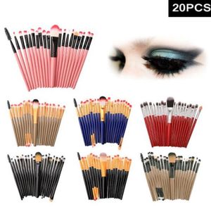 20pcs kosmetyczne pędzle do makijażu Zestaw w proszku podkład do cienia do powiek szczotka do lip narzędzia do makijażu szczotki narzędzia kosmetyczne pince MA7317700