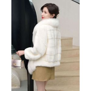 HELA 2024 NYA FUR GRASS KORT YOUNG Mink Coat Women's Haining 720809