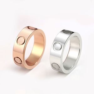 Damen Herren Luxus Damen Liebesringe Muttertag Moissanit erfrischend Bague lässig Hiphop Modeschmuck geliebte Roségoldfarbe Schraube Ehering ZB010 I4