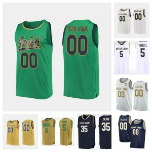 JJ Starling Notre Dame Irish Basketball Jersey Nate Laszewski Ven-Allen Lubin Trey Wertz Alex Wade Cormac Ryan Marcus Hammond Tony Sanders Jr. Nd Jerseys