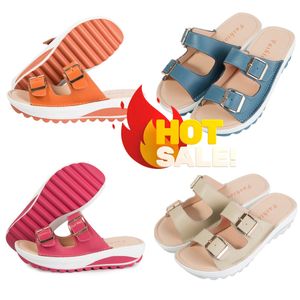 Prezzo basso GAI Designer Slipper Slides Moda Macaron Sandali Ladies Summer Beach Infradito Innalzamento Pantofole Pantofole Sandalo 35-42