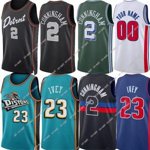 Kids Mens Piston City Basketball Jersey Cade Cunningham Jaden Ivey Ausar Thompson Jalen Duren Marvin Bagley Bojan Bogdanovic Killian Hayes Isaiah1 Custom Shirt