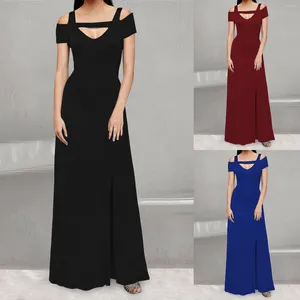 Vestidos casuais elegante último padrão vestido 2024 sexy manga curta mulheres festa clubwear desgaste hip longo vestidos formais femenino