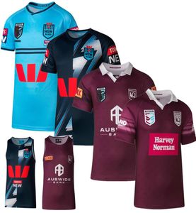 2023 Austrália QUEENSLAND MAROONS rugby jersey QLD TRAINING JERSEY NSW Blues home rugby camisa nome personalizado e número tamanho grande 4xl 7699810