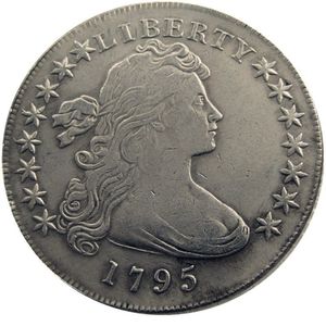 Stany Zjednoczone Ameryki 1795 Liberty Brass Silver Srebrna replika Monety Edge Tani Factory 306b