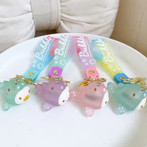 Creative New Acrylic Lighted Dolphin Keychain Exquisite Cute Car Bag Keychain Small Pendant Wholesale 2024