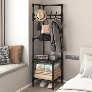 Hooks Corner Coat And Hat Rack Multi-Layer Assembly Hanging Clothes Bedroom Floor Shelf Organization