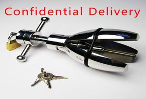 Anal Stretching Open Tool Confidential Delive Bdsm Plug Anal Sex Toy Adult Toys Stainless Metal Bondage Anus Expansion Bolt Ass3566614
