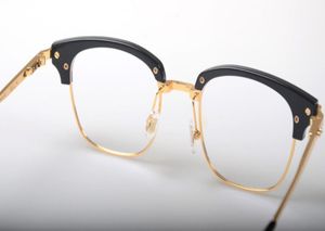 Vintag reçeteli gözlükler çerçeve erkekler optik çerçeveler kadınlar retro berrak lens yarım jant gözlükleri çerçeve kadın spectacle6570444