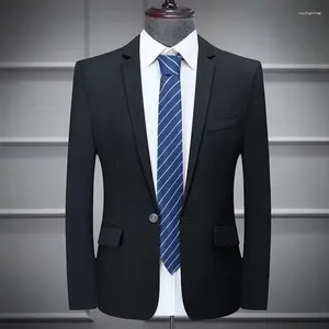 Ternos masculinos boutique S-5XL moda negócios coreano confortável cavalheiro elegante desgaste estilo britânico vestido casual blazer