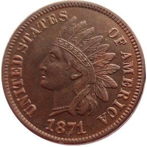 US 1871-1875 Indian Head One Cent Craft Opper Copy Copy Akcesoria Monety258e