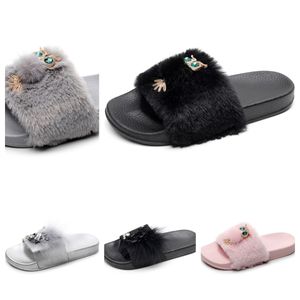 Designer Slipper Slider Män Kvinnor Summers Sandalstränder Slipper Ladies Flips Floppar Vita svarta blå skor Skor Gai Pinks