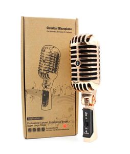 プロのレトロマイクスピーカーJazzBlues Mich with Metal Mesh Classic Dynamic Wedding Booth Mic3176629