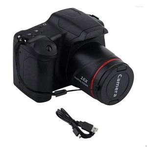 Fotocamere digitali Fotocamera Vlog da viaggio portatile Pography Zoom 16X 1080P Hd Slr Anti-Shake Po per consegna in streaming live Dhnly