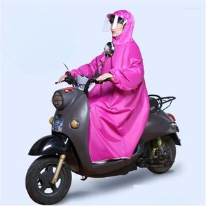 Regenmäntel Fl Er Regenmantel Motorrad Capes Ponchos Plus Size Regenmantel Frauen Wasserdichte Poncho Para Lluvia Jacke Ll50Yy Drop Lieferung Dhisa