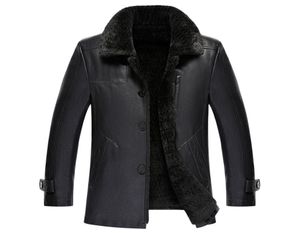 2020 New Winter Men Leather Coat Fashion Winter Leather JacketMen Men Fur Collar Velvet Inside Snow Warm Coats Jaqueta de Couro7447702