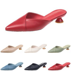 Fashion Slippers Heels Women High Sandals Shoes GAI Triple White Black Red Yellow Green Color33 607 41451 90827