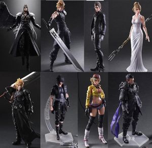 Jogo final Fantasia Jogar Arts Kai Figura de ação Cloud Strife Sephiroth Noctis Lucis Squall Leonhart Cindy Aurum Figuras Boneca de brinquedo T24099146