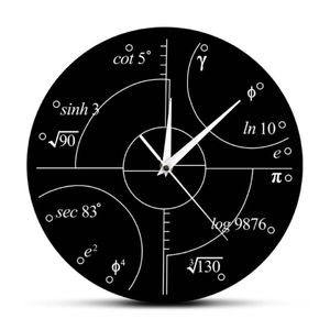 Wanduhren 1 Stück Advanced Math Irrational Numbers Runde Uhr Wissenschaft Mathematische Uhren Persönlichkeit Home Decorative267n