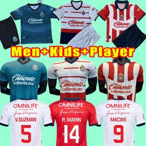 2023 2024 Chivas de Guadalajaraサッカージャージ23 24リーガMX I. Brizuela A. Vega J. Sanchez S. FloresフットボールシャツT F. Beltran Gonzalez G. Orozco Men Fans Player