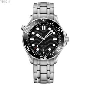 Relógios de pulso Luxo Designer Homens OMG Sea 300m ES Alta Qualidade 42mm Movimento Automático Safira Inoxidável À Prova D 'Água Montre de Luxe 240311