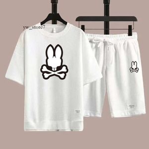 Physcho Bunny T-shirt da uomo di marca Psyco Bunny Shirt Modello Top in cotone a maniche corte Tshirt Stampa T-shirt psicologica da uomo T-shirt estiva Designer di lusso 5912