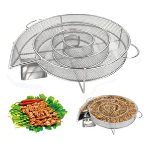 Kall rökgenerator för BBQ -grill eller rökare trä damm och kall rökning av laxkött bränna matlagning rostfritt BBQ Tools9615880