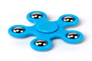 Blue FivePointed Star Spinter Fidget Toy Fidget Hållbara Gyro Gyroscope Focus Toys Finger Spinner YH79741380160