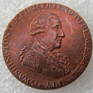 1795 Вашингтонская решетка, полпенса, копия монеты, акция, дешевые заводские аксессуары для дома, Coins272N