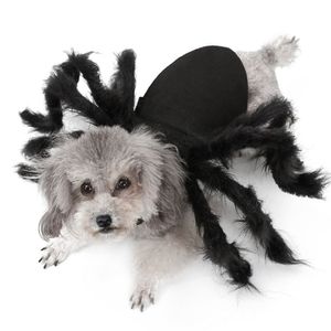 Halloween Pet Vestiti Del Cane Peluche Ragno Vestirsi Per Cani di Piccola Taglia Gatti Cosplay Divertente Partito Cucciolo Costume Per Chihuahua Yorkie 20122233