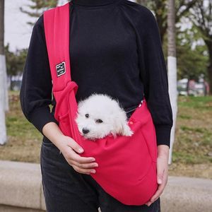 Trasportini per gatti Casse Case Borsa per animali da esterno Borsa per trasportini per cani Borsa a mano Borsa per cani di piccola taglia Borsa a tracolla singola Cucciolo Maglia anteriore Oxf282T