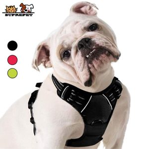 Suprepet PET -justerbar nylonväst för stort medium No Pull Dog Valp Harness 1020316C