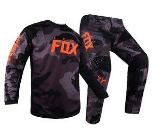 Troy Fox MX 180 OKTIV TREV MOTOCross Racing Suit Motosiklet MTB BMX Bike Jersey Pantolon Binicilik Dişli Seti Mens Kits9381616