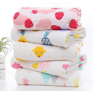 Stora babyhanddukar 100% bomullsgaschande småbarnshanddukar tyger stora muslin baby rengöring handdukar barn bad wrap spädbarn pojkar flickor tvättduk 110x110 cm