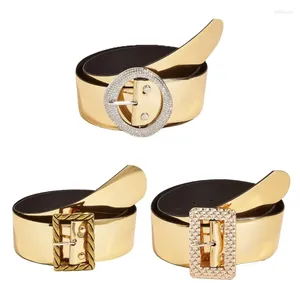 Cinture Cintura femminile Colore oro Glitter Vita decorativa per jeans da donna