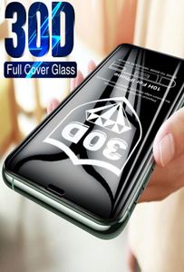 30D Full Cover Gehärtetes Glas Auf Für iPhone 11 Pro Max 12 13 X XR XS 12 mini Screen Protector 6 6s 7 8 Plus Film7853006