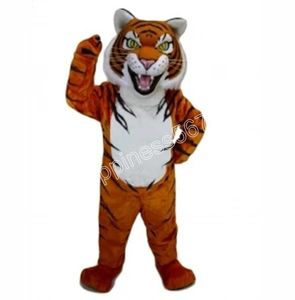 2024 novo adulto bonito tigre mascote trajes de alta qualidade personagem dos desenhos animados terno terno carnaval adultos tamanho halloween festa de natal festa de carnaval