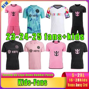 23 24 25 Messis inters Miami Campana Martinez Sergio Socce Jerseys Yedlin Mata Matuidi Beckham Campana Football Shirt Player Women Kids Kit