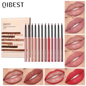 Lipliner Pen Set Makeup Sexy Red Mat Contour Tint Lipstick Pen Wodoodporny długotrwały, nietopcy szklanka Lip Liner Cosmetic 240301