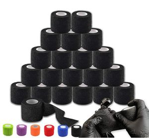 24pcs Tattoo Grip Bandage Cover Wraps Tapes Nonwoven Waterproof Self Adhesive Finger Wrist Protection Tattoo Accessories 2205191938989