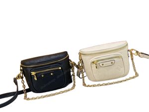 Designer bag Waist Bags Mini Bumbag Ladies Luxury Waist Belt Bag Crossbody Chestpack Leather Flower Bum Bag Designers Fannypack Chains Handbags AAAAA