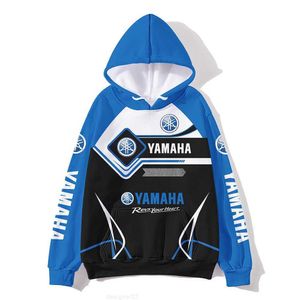 Yamaha Spring Autumn Hoodie Men 3D Print Car Hoodies Fashion Childrens Sweatshirt F1 Racing Mens Outdoor Sports Jacket