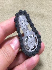 Spinning Top Stainless Steel Adults Sprockets Gears Spinner Toys for Children Decompression Hand Fidget Anxiety Chain Gifts 2210171187788