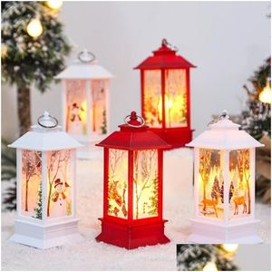 Dekoracje świąteczne Wesołych ozdób LED Light Ornament do domu 2024 ŚWISKIE Drzewo wiszące Noel Navidad Rok upadek dostawy ogrodu fes OT3R2