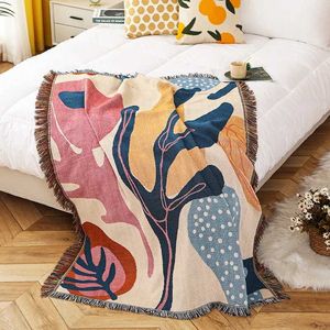 Filtar textil stad ins alice växt mönster soffa filt utomhus camping fritid filt hem dekoration kasta filt 130x160 cm