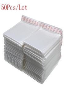 50 sztuk różnych specyfikacji biała torba piankowa koperta pianka Folia biurowa opakowanie koperta wilgotna wibroodporna torba 8842758
