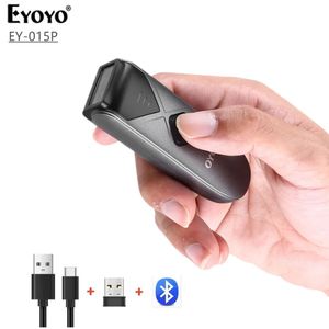 Eyoyo 015P Mini Portable 1D 2D Bluetooth Barcode Scanner QR Code Screen Reader PDF417 Data Matrix USB Wired Wireless 240229